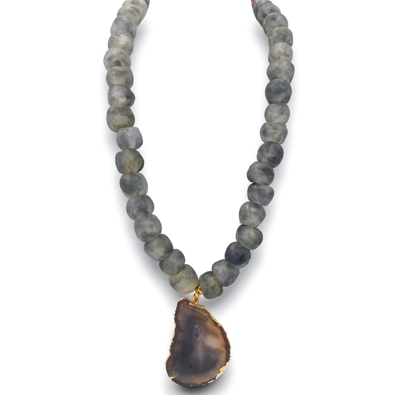 Clear View Necklace – Grey | Virtue – FINAL SALE