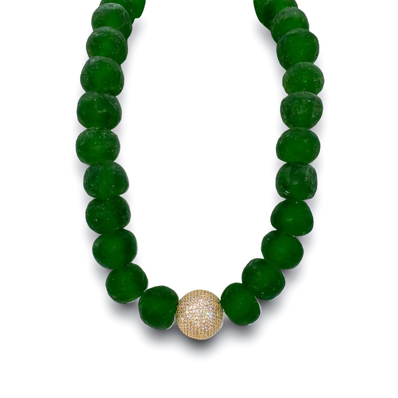 The Talia Necklace – Emerald | Virtue – FINAL SALE