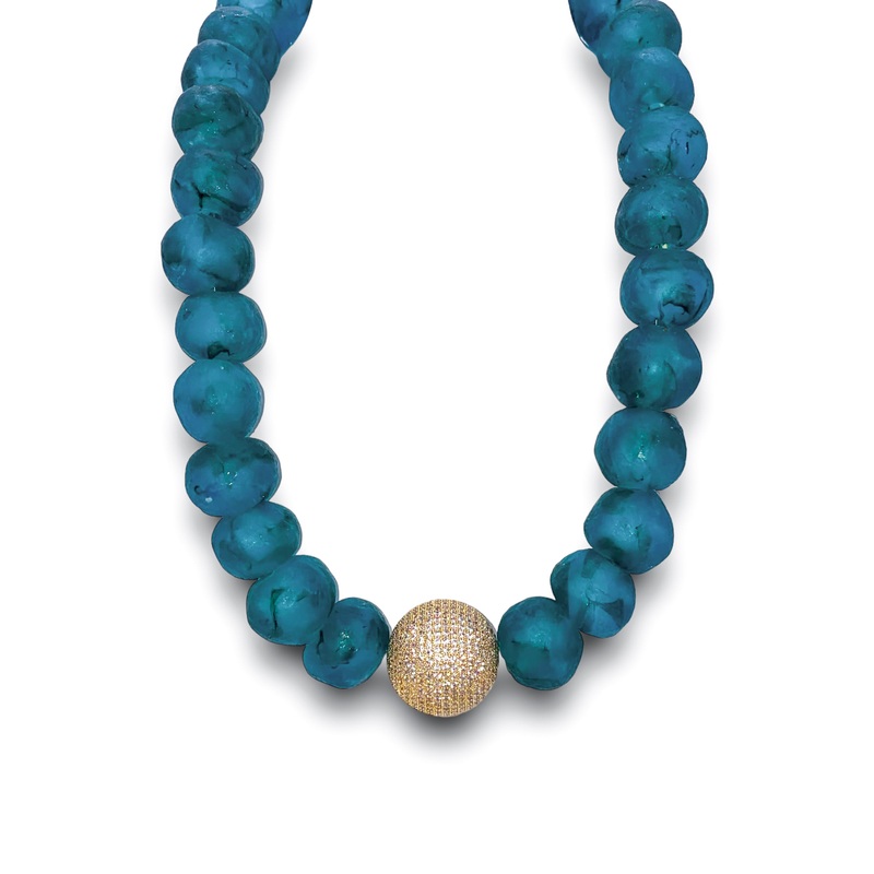 The Talia Necklace – Teal – FINAL SALE