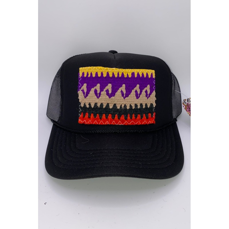 Kilim Trucker Hat – Black 256