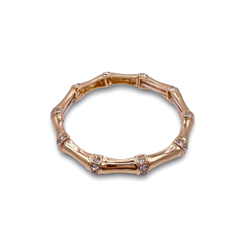 Trying It Out Bracelet|Clear/Gold