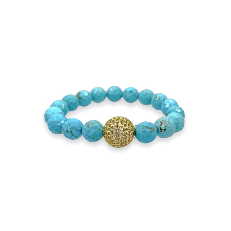 Virtue Brave Enough Turquoise Beaded Bracelet