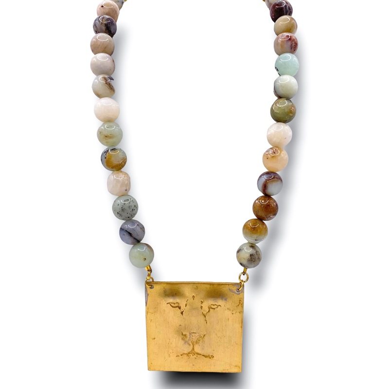1970’s Brooch FL Bead Necklace | Made In The Deep South