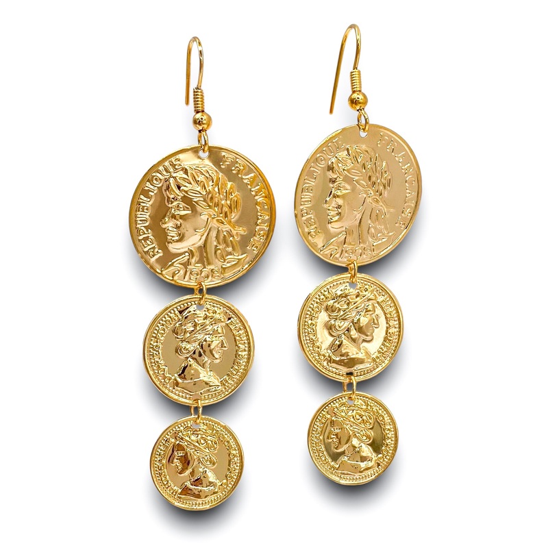 Francaise Earring|Gold
