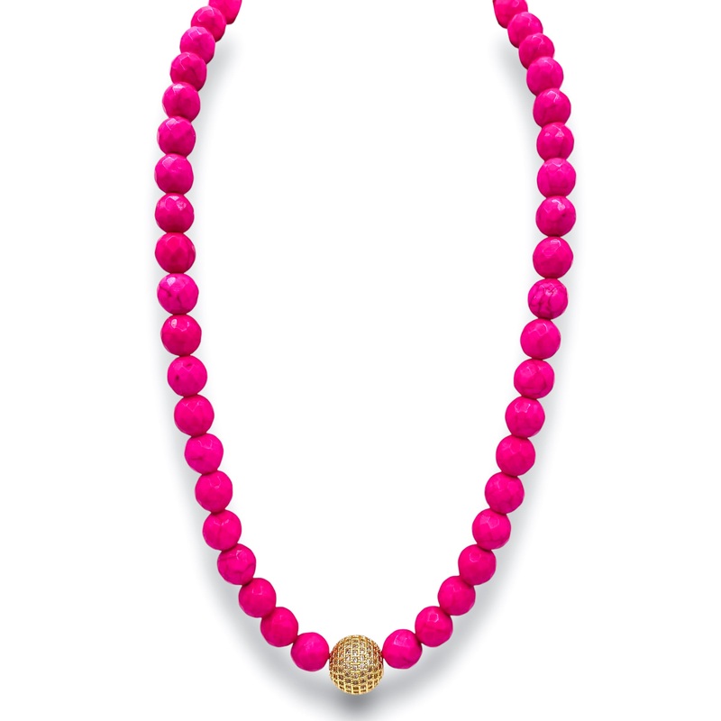 In Full Swing Necklace – Hot Pink | Virtue | RESTOCK