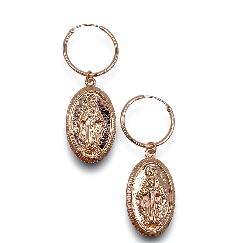 Maria Hoops|Gold