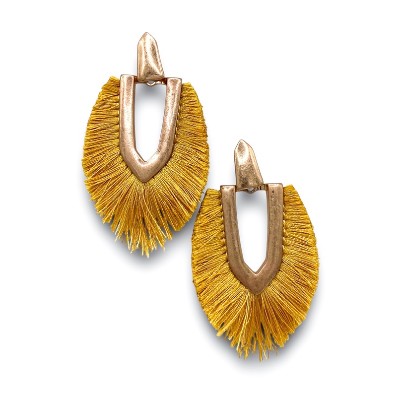Taking Chances Earring|Marigold/WG