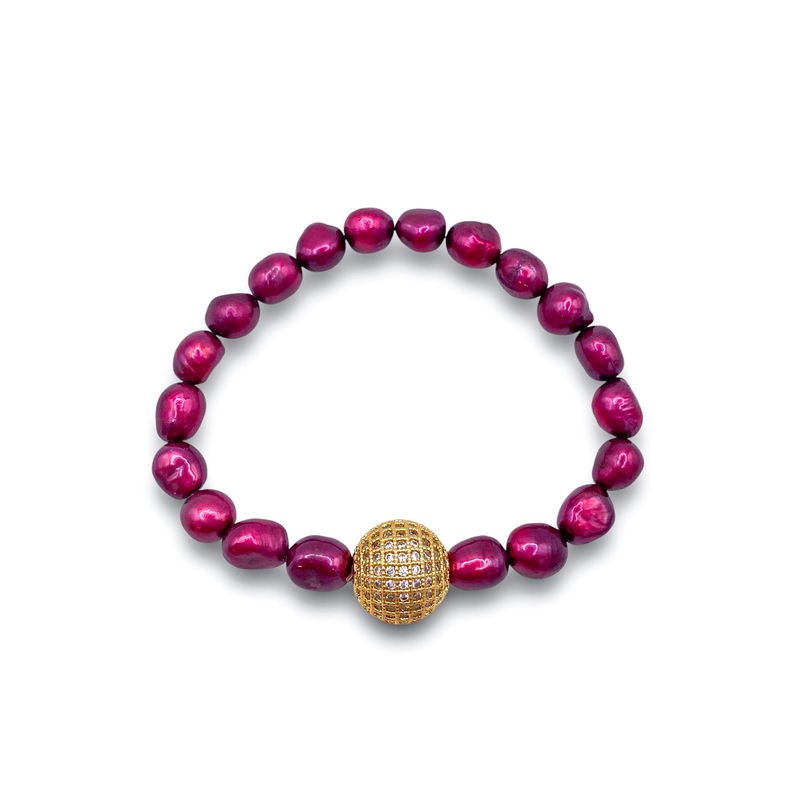 Blissful Bracelet – Wine | Virtue – SALE