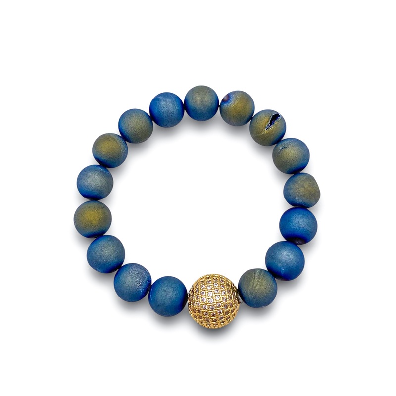 Brave Enough Bracelet – Blue Green Druzy | Virtue