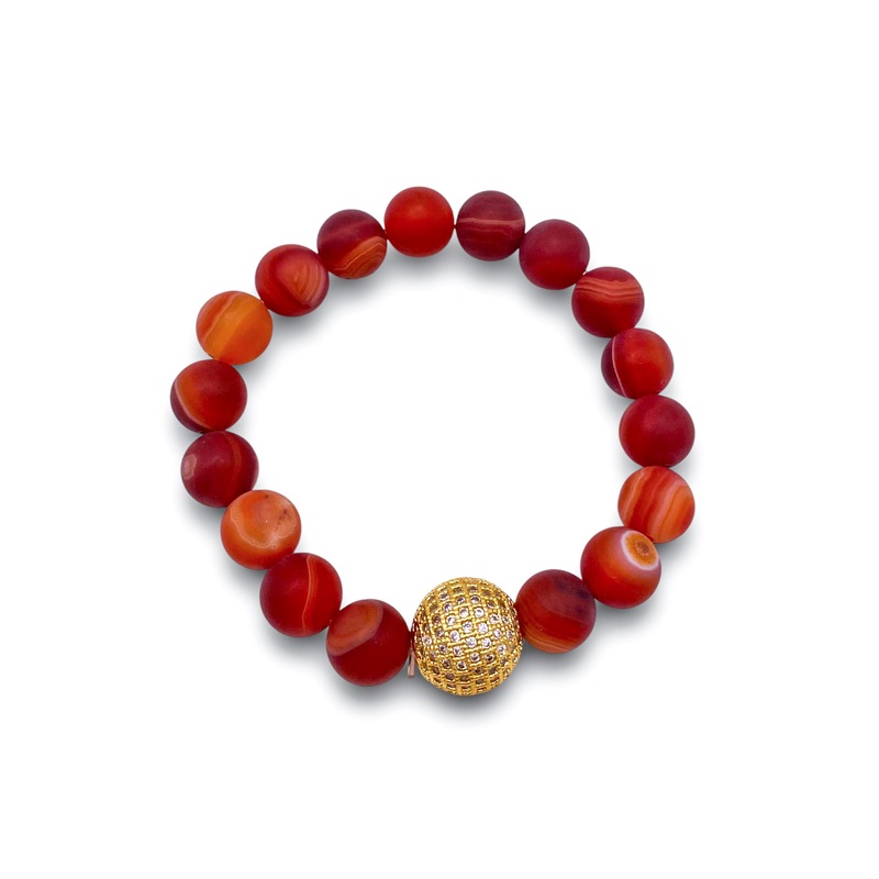 Brave Enough Bracelet – Rust Marble | Virtue – DOORBUSTER