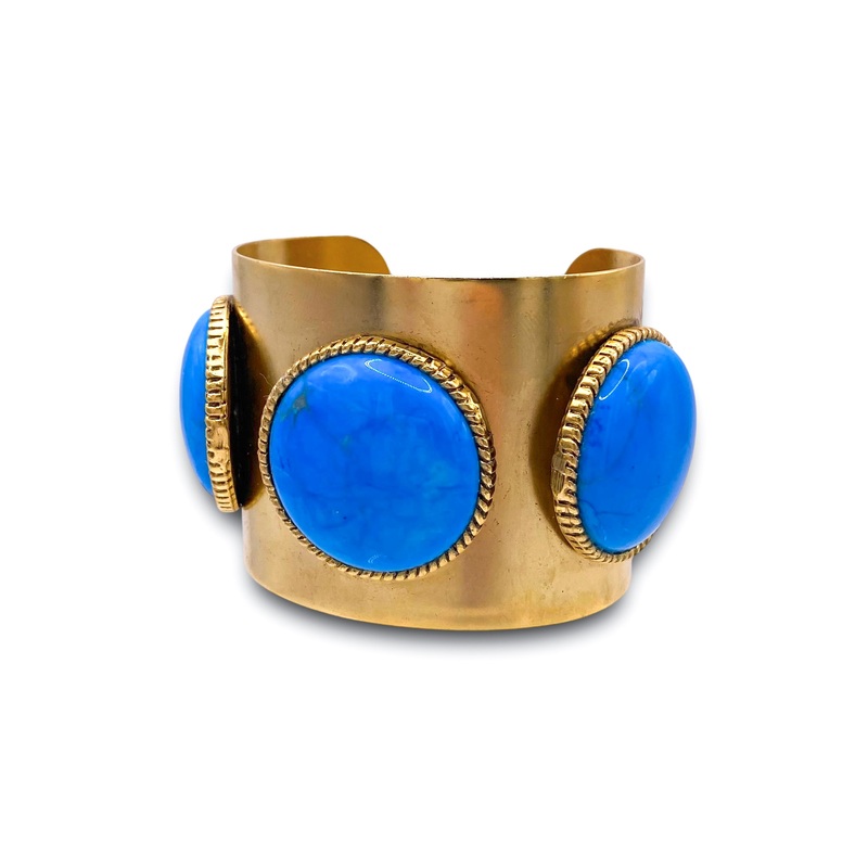 Inner Voice Cuff – Turquoise | Yochi | RESTOCK