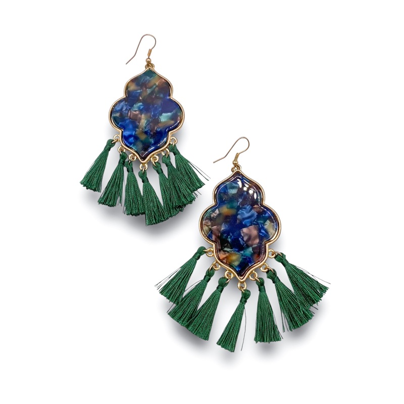 Most Valuable Earring|Olive/Gold