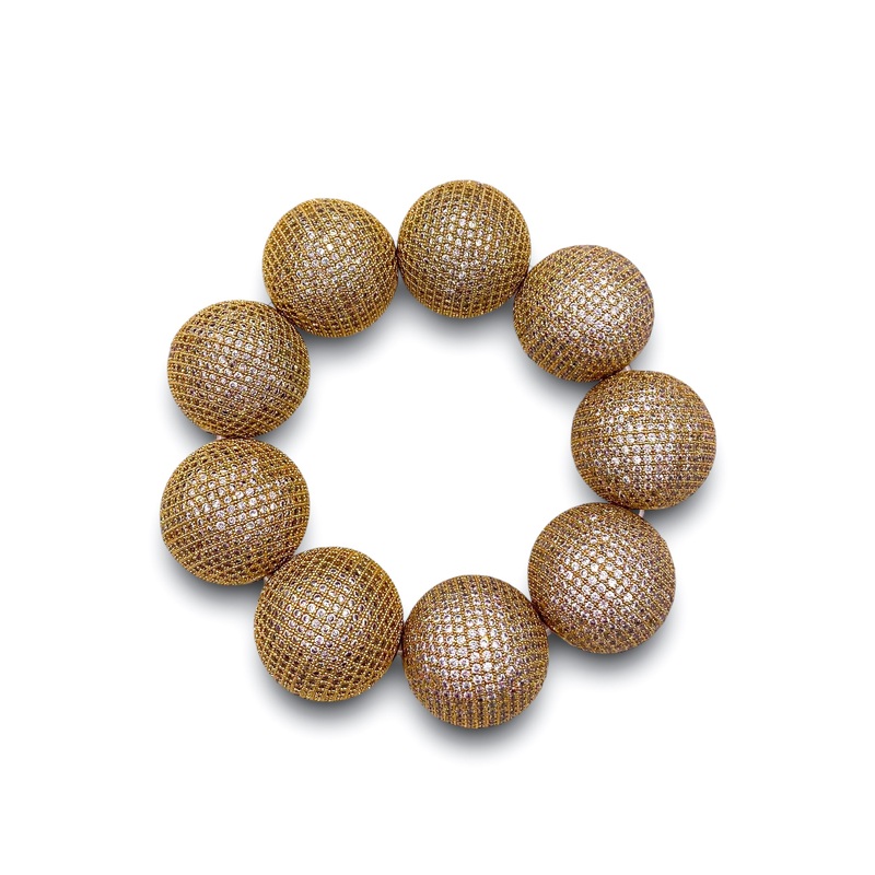 Pave The Way Large Bracelet – Gold | RESTOCK
