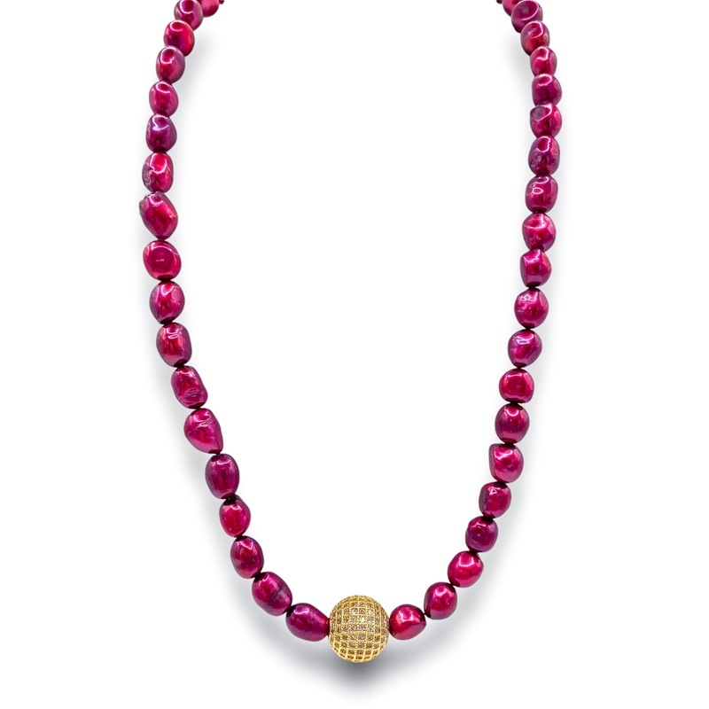 Peaceful Living Necklace – Wine | Virtue – FINAL SALE