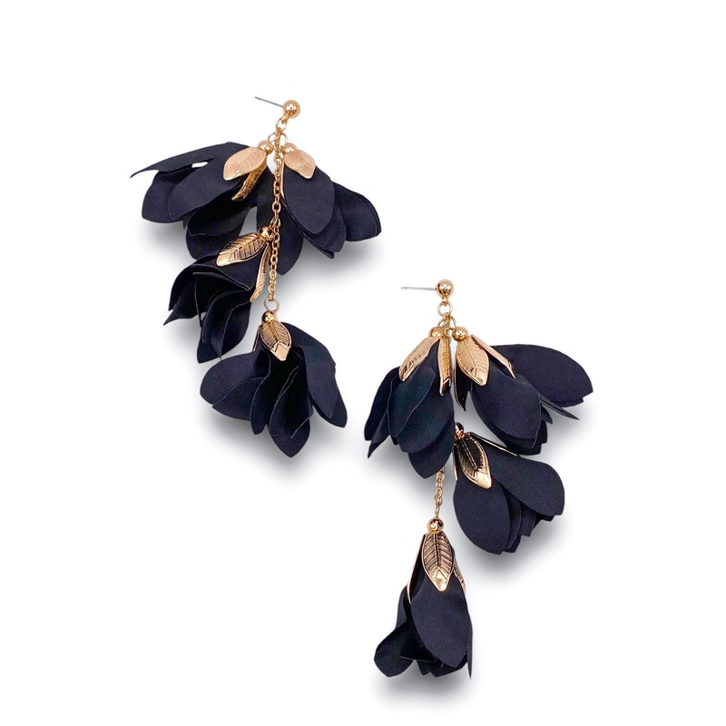 Telling A Story Earring|Black