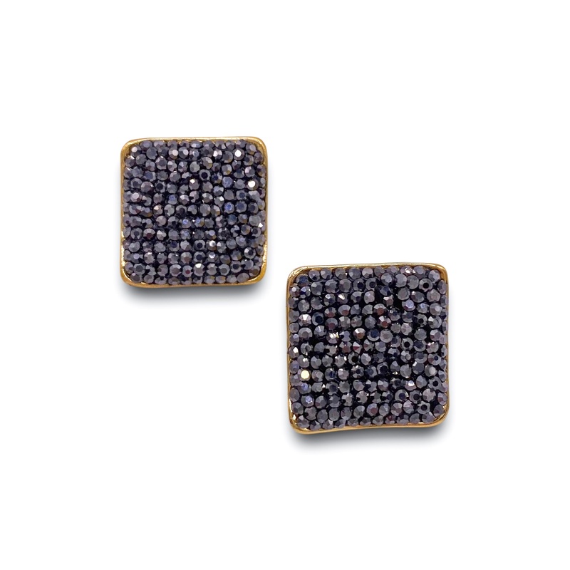 The Ella Luxe Earring – Gunmetal | Virtue – FINAL SALE