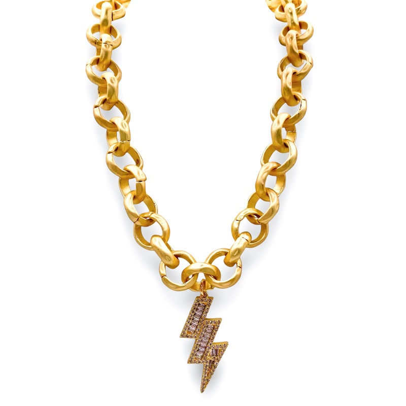 Electrifying Necklace – Gold