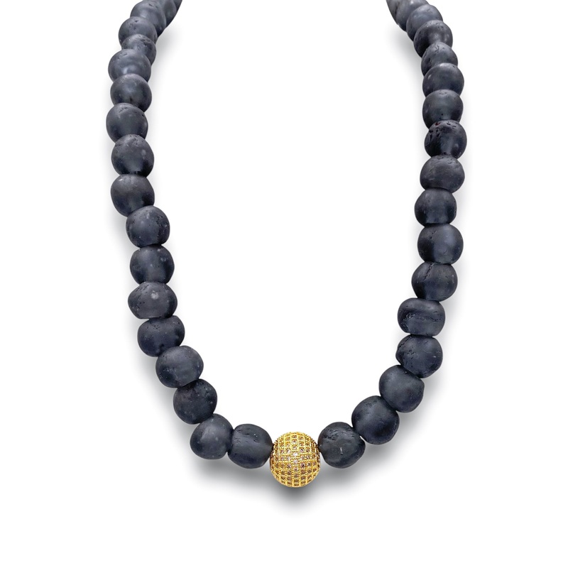 Lose Control Necklace – Black | Virtue – FINAL SALE