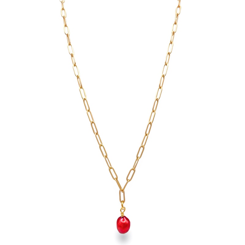 Touch Of Christmas Magic Necklace – Red  | Virtue – FINAL SALE