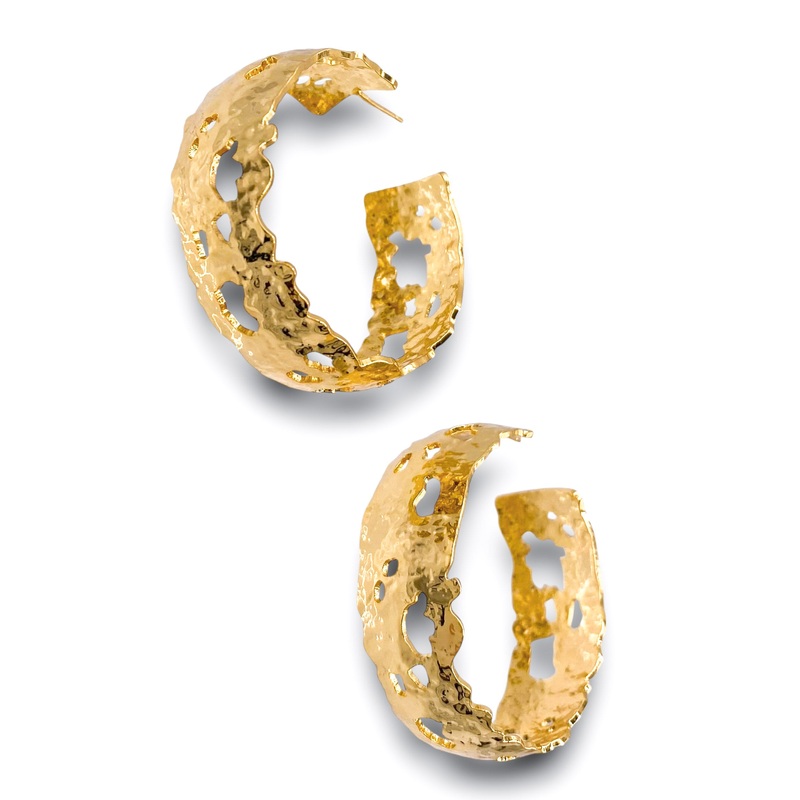 Keeping Clear Earring|Gold