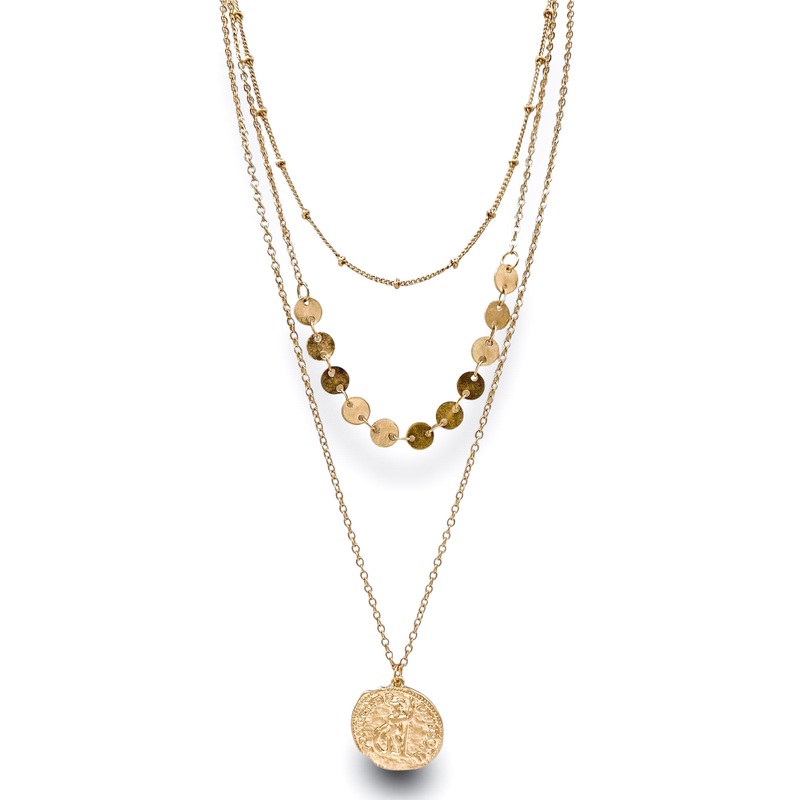 Lay It Down Necklace|Worn Gold