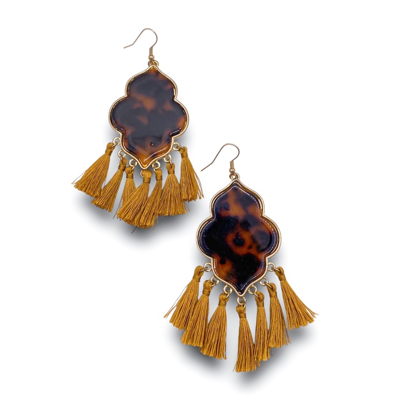 Most Valuable Earring – Tortoise/Tan | RESTOCK