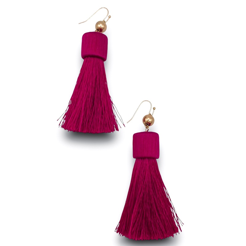 On Fire Earring – FINAL SALE|Red/WG