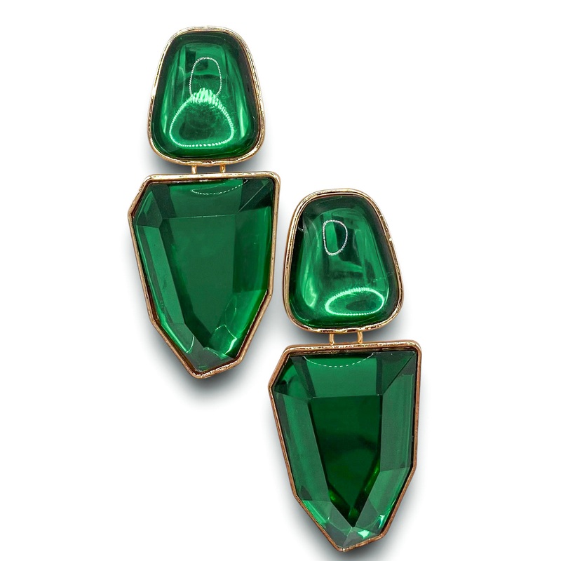 Prefect Gem Earrings – Green|Green