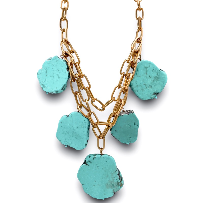 Time and Space Necklace – Turquoise | RESTOCK