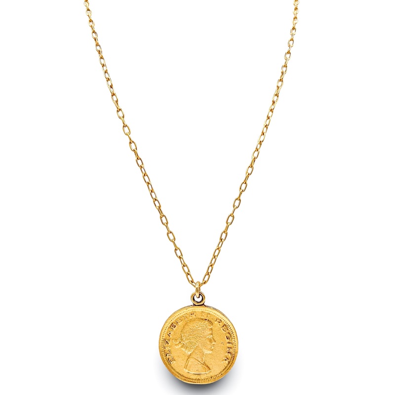 Yochi Elizabeth Long Coin Necklace – FINAL SALE