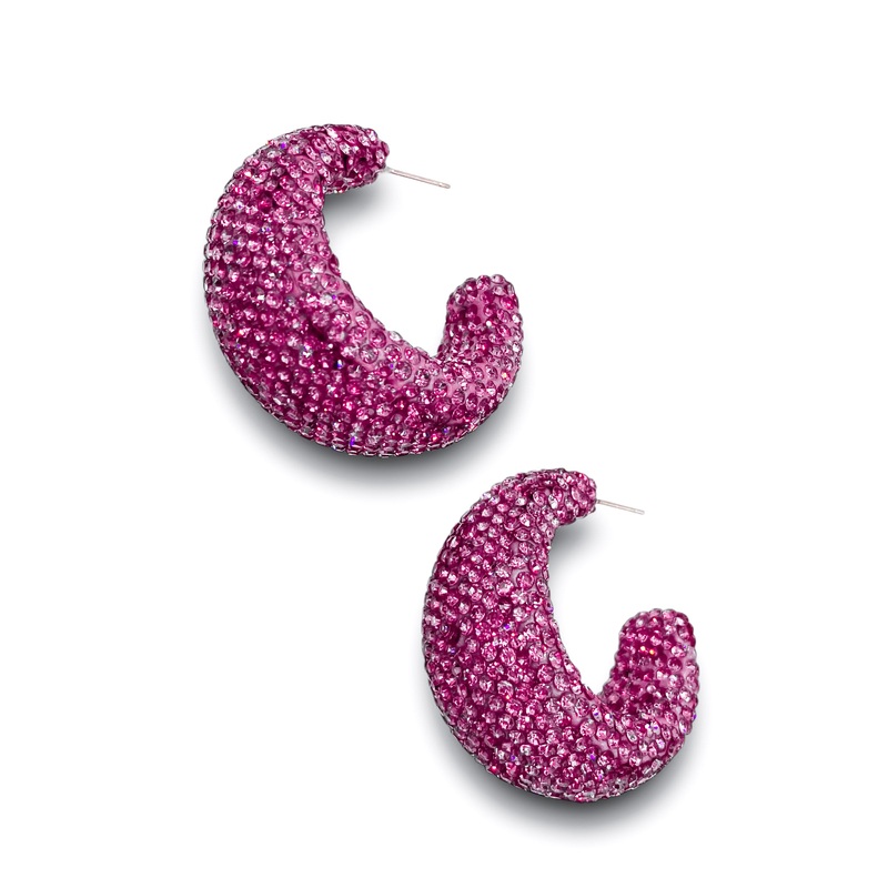 A Touch Of Sparkle Earring – Pink