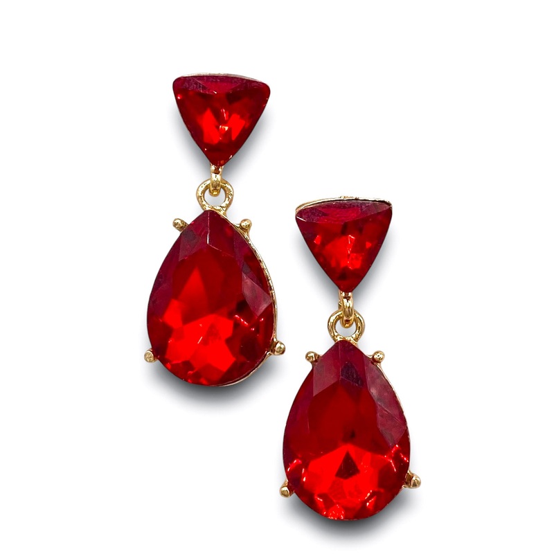 A True Gem Earring – Red|Red