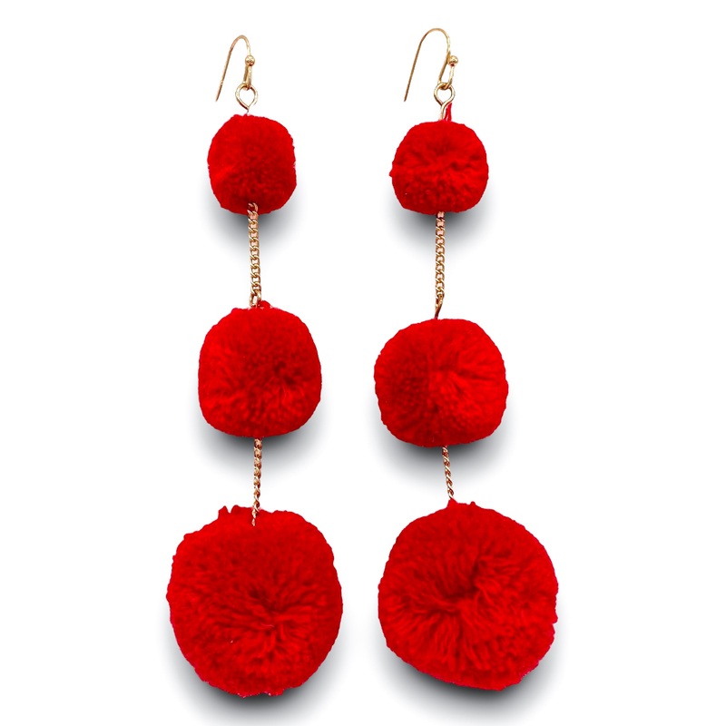 Full of Spirit Earrings|Red