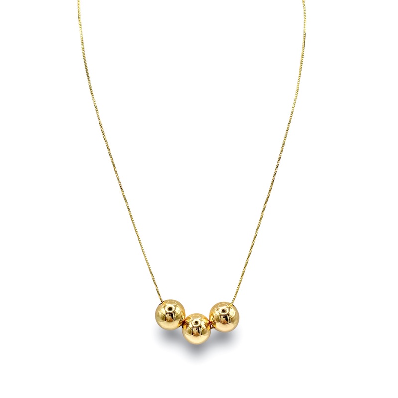 Treasure Jewels Triple Fireball Necklace