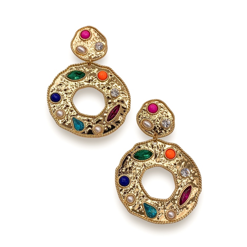 Delicate Earring|Gold/Multi