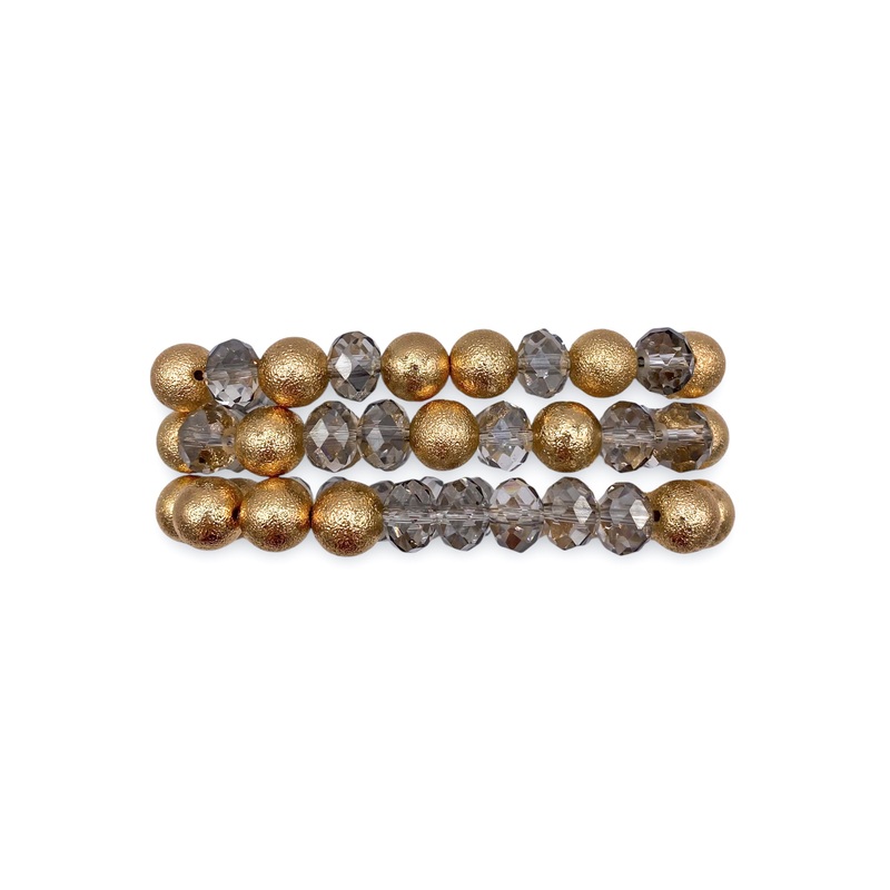 Every Detail Bracelet Set|Gold/ Black Diamond