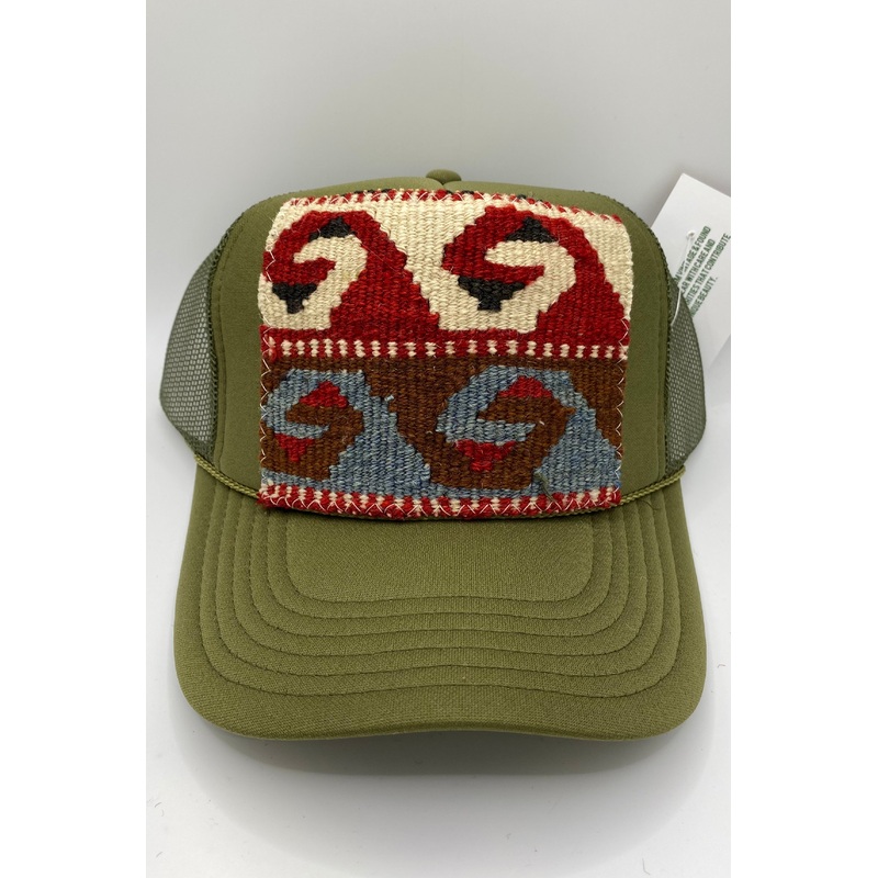 Kilim Trucker Hat – Olive 27