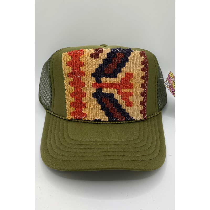 Kilim Trucker Hat – Olive 29