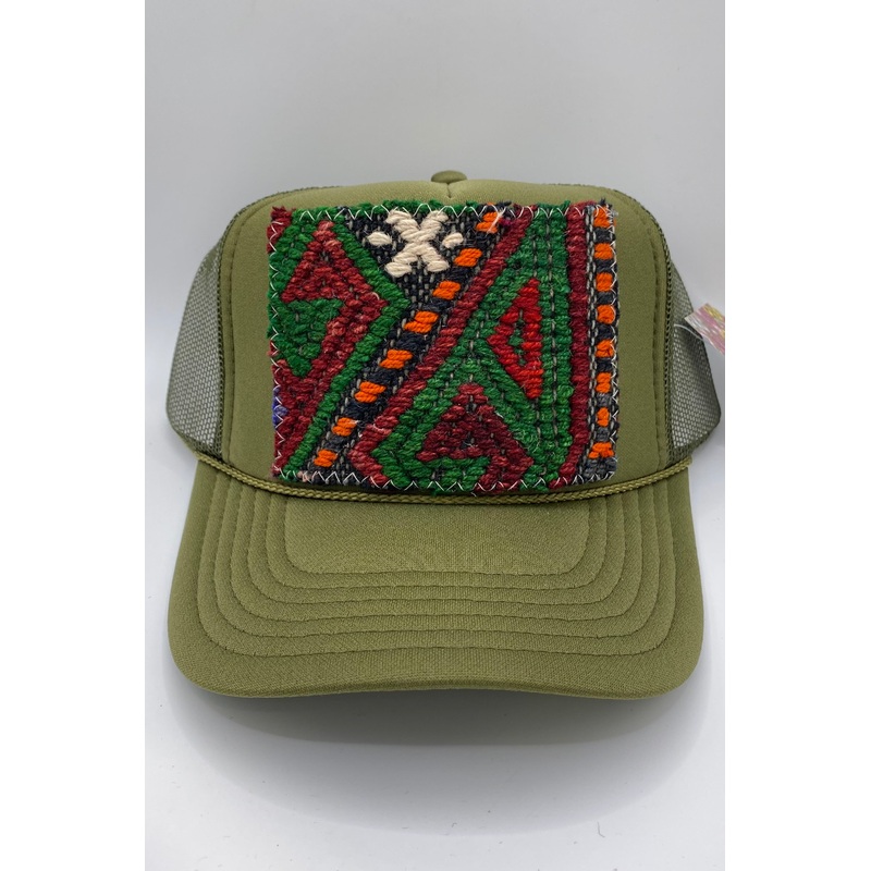 Kilim Trucker Hat – Olive 30
