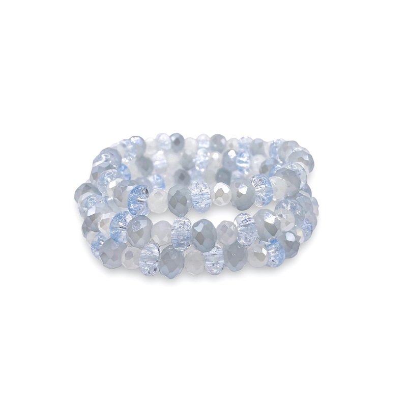 Crisp Breeze Bracelet Set|Lt. Blue/Multi