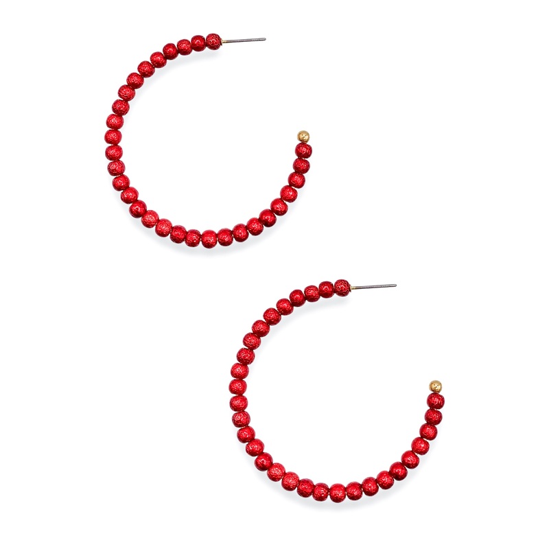 DOORBUSTER – So Delightful Mini Hoops – Red