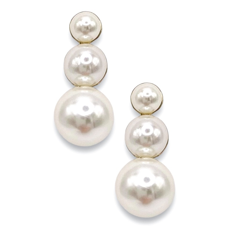 Grateful Earrings|Cream/Pearl