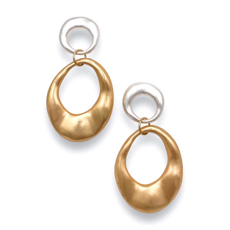 Mixed Feelings Earrings|Twotone