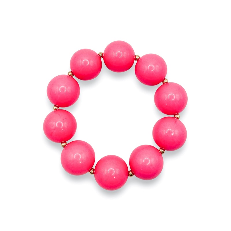 Natural Glow Fuchsia Stretch Bracelet