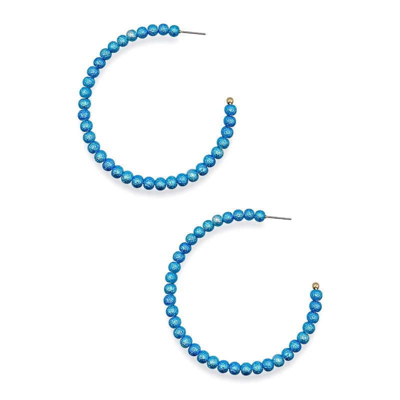 So Delightful Aqua Mini Hoop Earrings – FINAL SALE