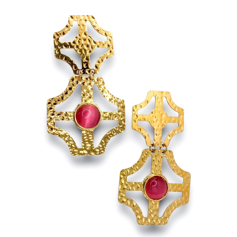 DOORBUSTER – Stacey Earring – Rose Pink | Treasure Jewels