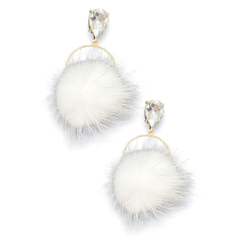 Eyes On You Earring|White
