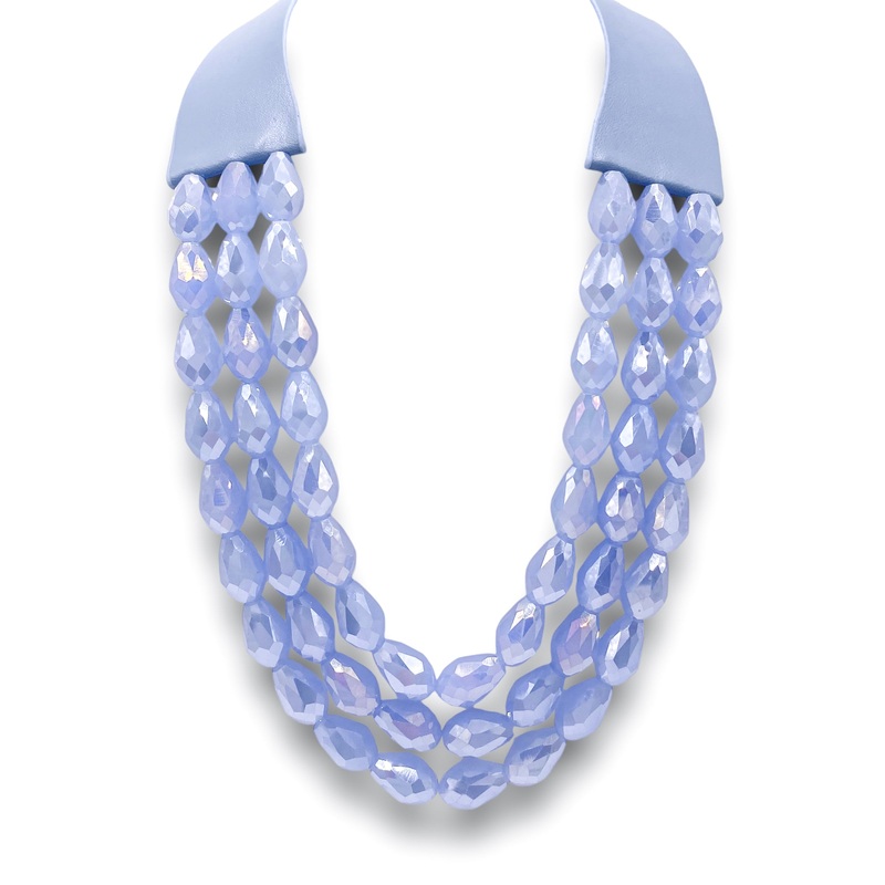 Fully Invested Necklace – Light Blue – DOORBUSTER
