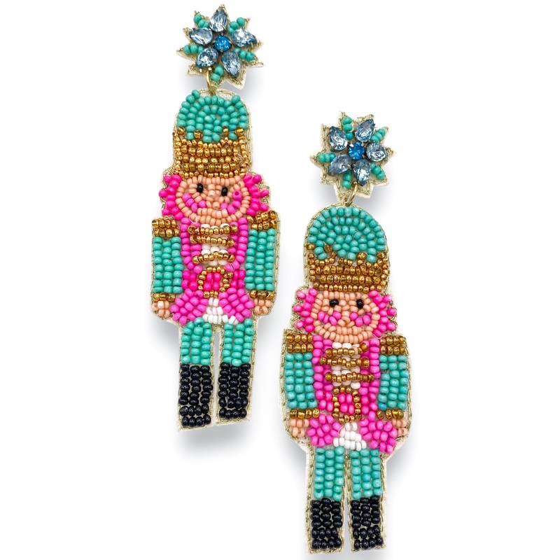 Get To Cracking Earrings – Turquoise – FINAL SALE