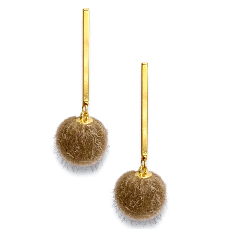 Icon Earring – FINAL SALE|Brown/GD